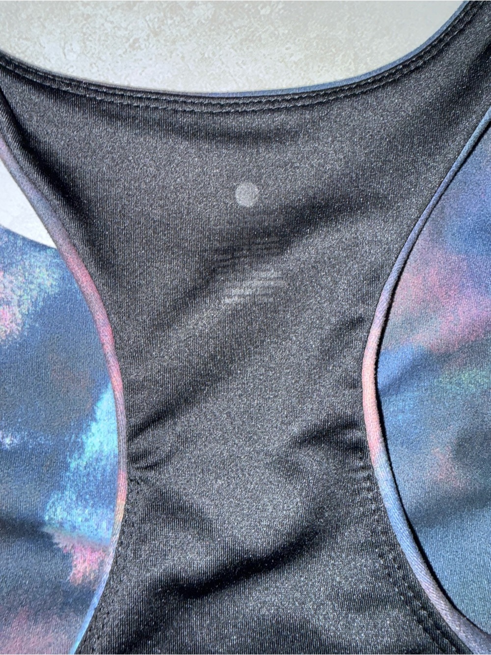 Apana Nebula Print High Neck Sports Bra - Black, Blue, Orange - Picture 7 of 7